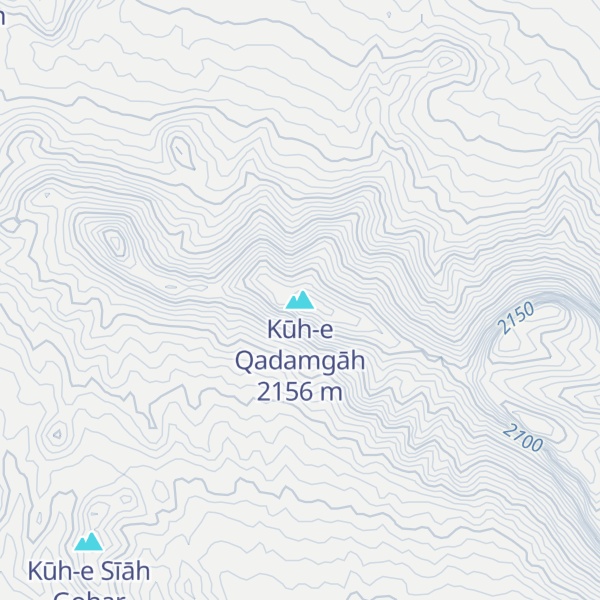 Map of Kūh-e Qadamgāh
