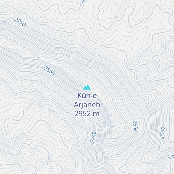 Map of Kūh-e Arjaneh
