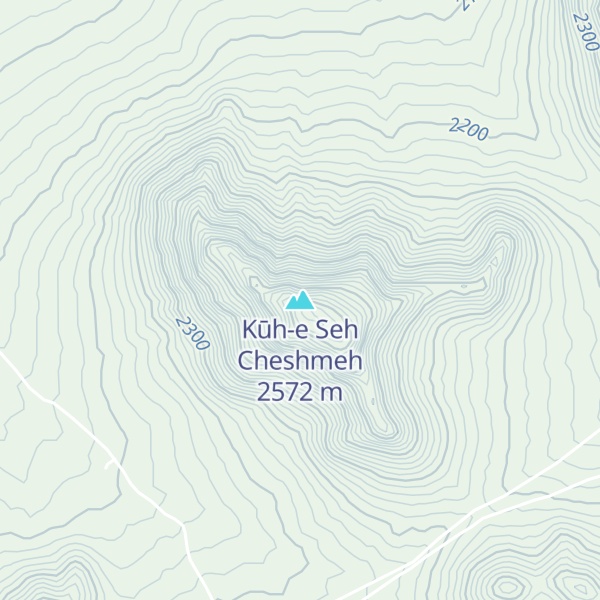 Map of Kūh-e Seh Cheshmeh