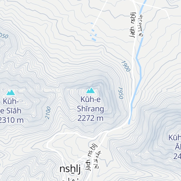 Map of Kūh-e Shīrang