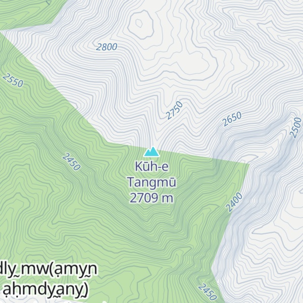 Map of Kūh-e Tangmū