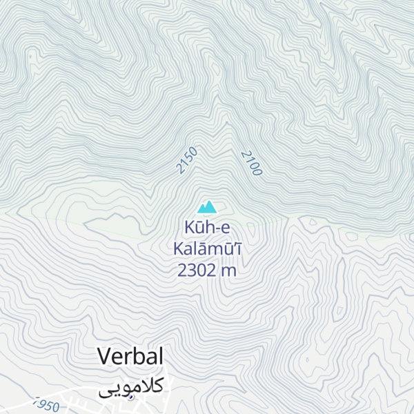 Map of Kūh-e Kalāmū’ī