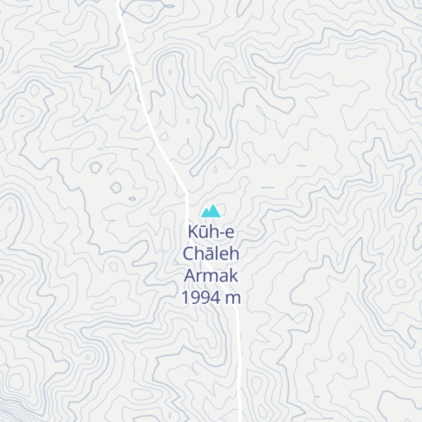 Map of Kūh-e Chāleh Armak