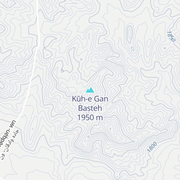 Map of Kūh-e Gan Basteh