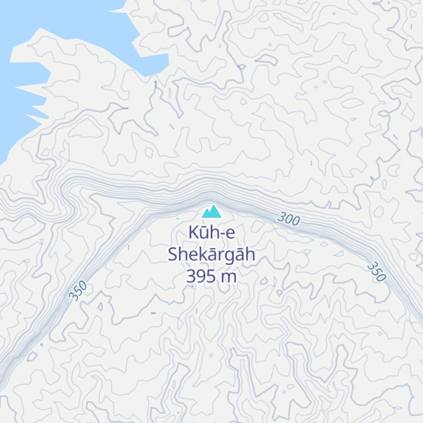 Map of Kūh-e Shekārgāh