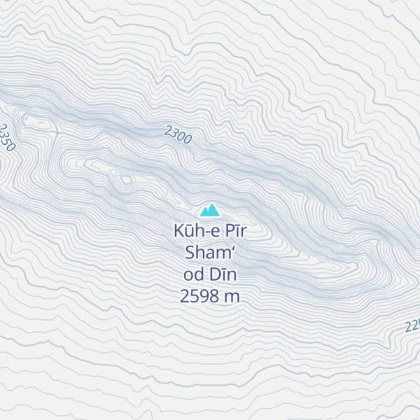 Map of Kūh-e Pīr Sham‘ od Dīn