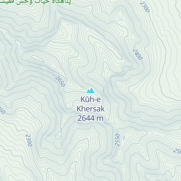 Map of Kūh-e Khersak