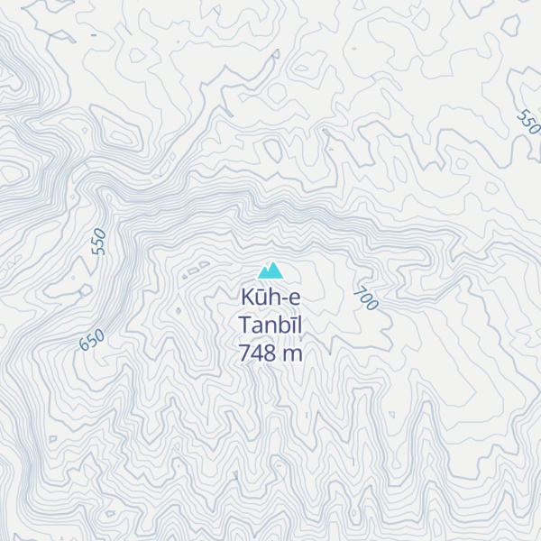 Map of Kūh-e Tanbīl