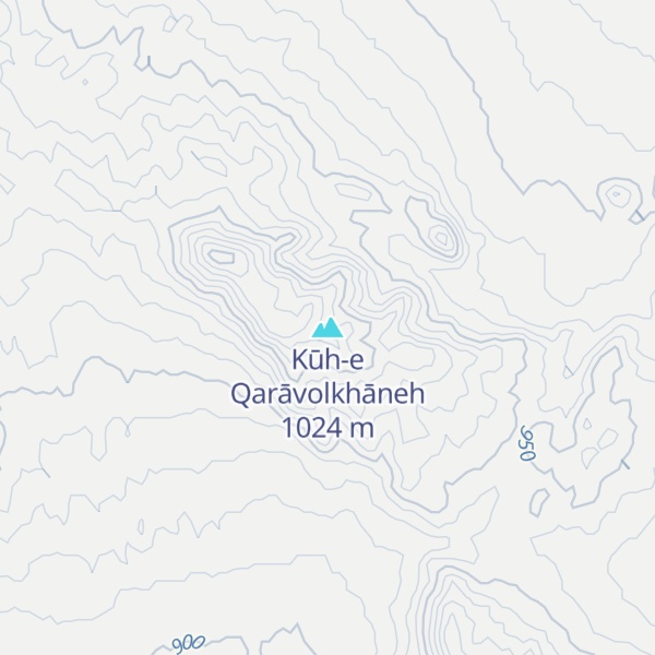 Map of Kūh-e Qarāvolkhāneh