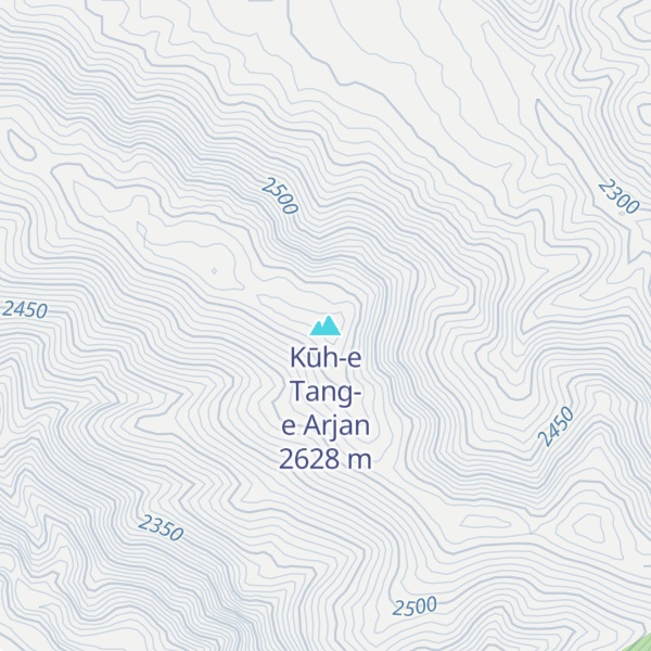 Map of Kūh-e Tang-e Arjan