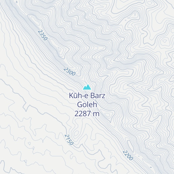 Map of Kūh-e Barz Goleh