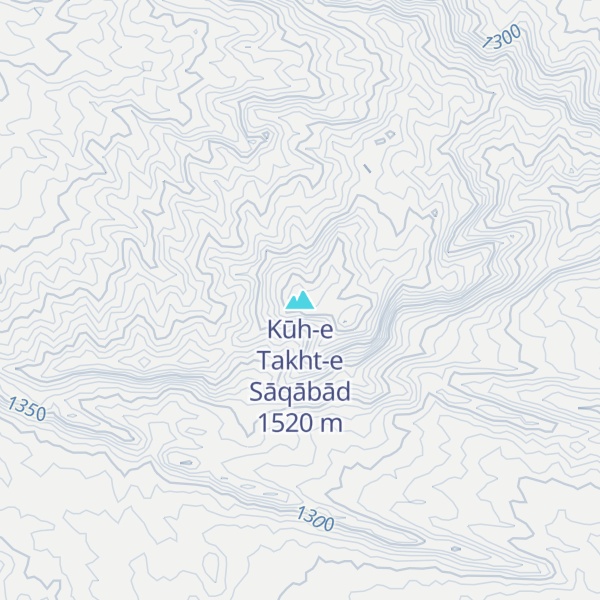 Map of Kūh-e Takht-e Sāqābād