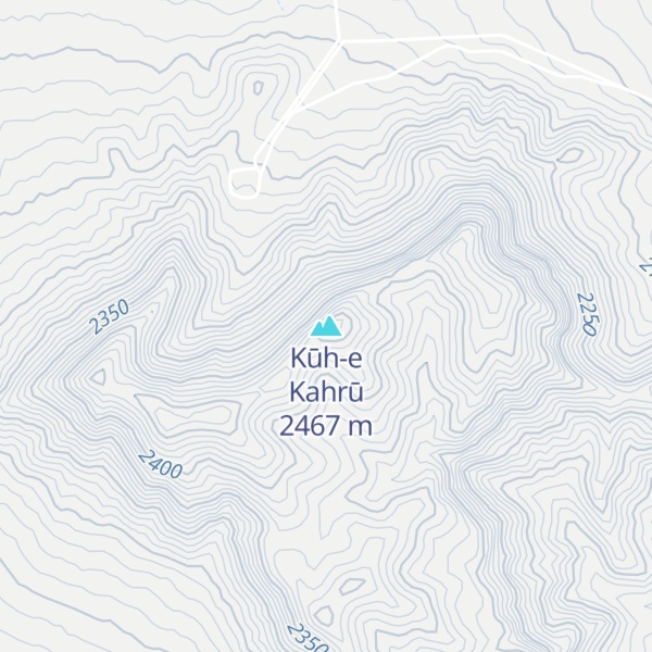 Map of Kūh-e Kahrū