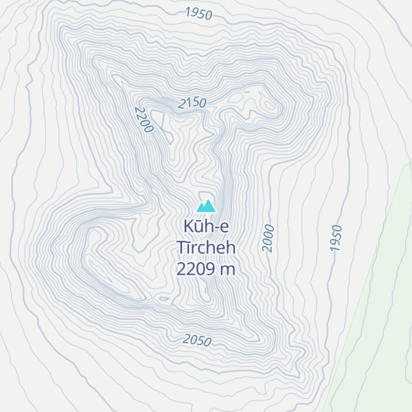 Map of Kūh-e Tīrcheh