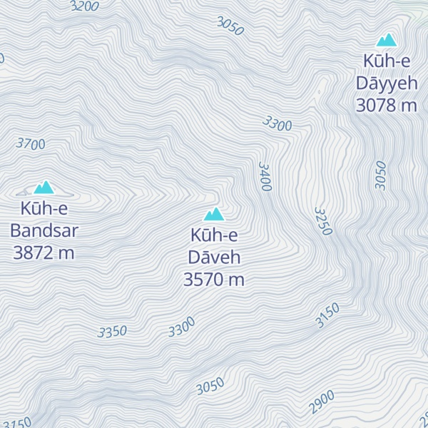 Map of Kūh-e Dāveh