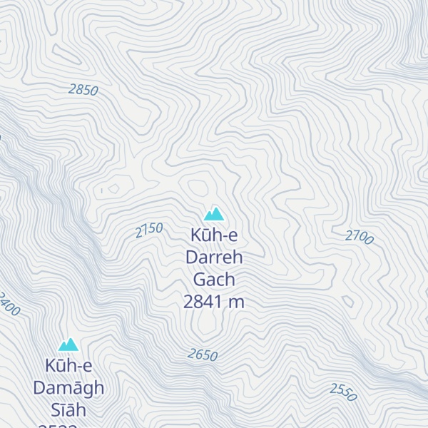 Map of Kūh-e Darreh Gach