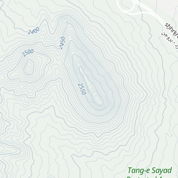 Map of Pīr Kūh