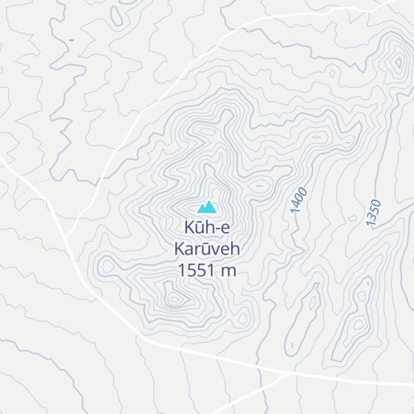 Map of Kūh-e Karūveh