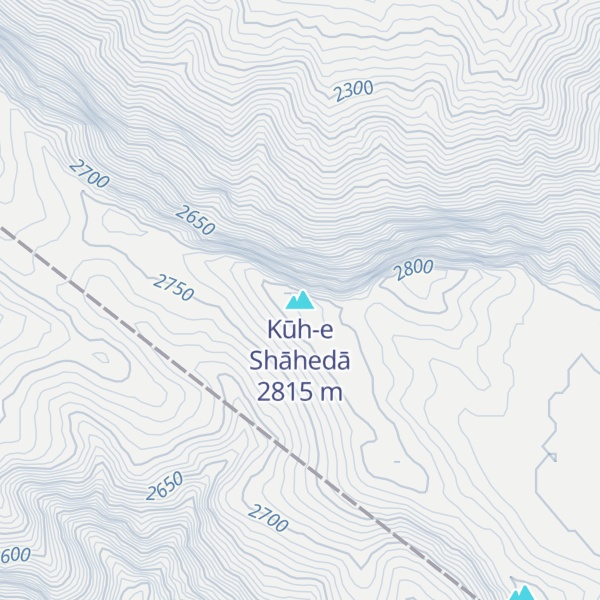 Map of Kūh-e Shāhedā