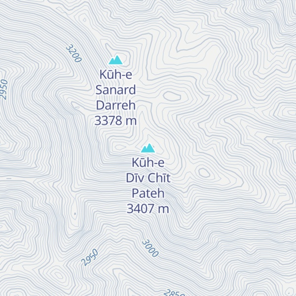 Map of Kūh-e Dīv Chīt Pateh