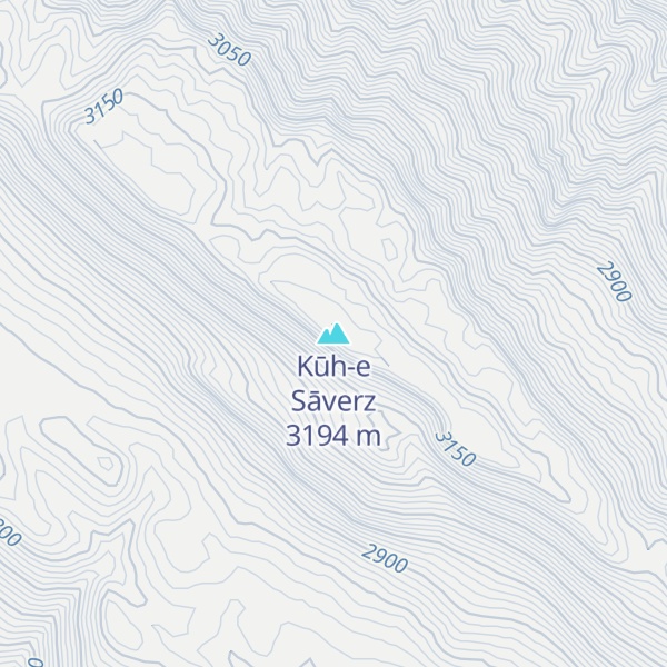 Map of Kūh-e Sāverz