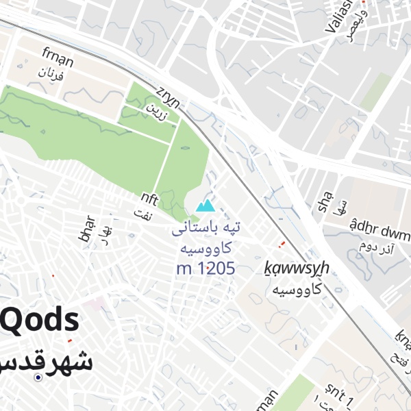 Map of تپه باستانی کاووسیه
