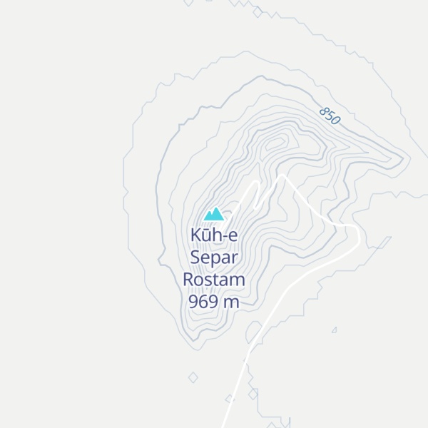 Map of Kūh-e Separ Rostam