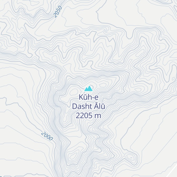 Map of Kūh-e Dasht Ālū