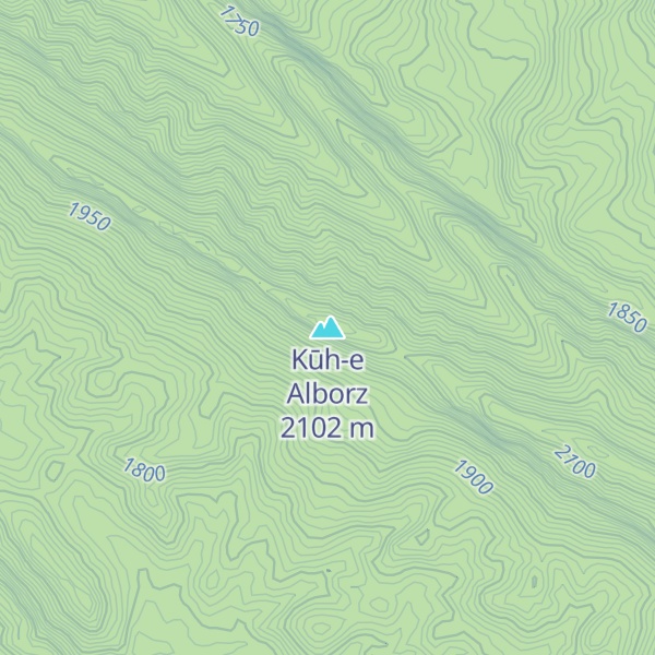 Map of Kūh-e Alborz