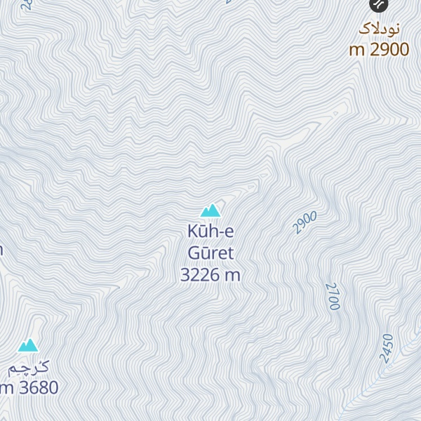 Map of Kūh-e Gūret
