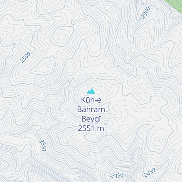 Map of Kūh-e Bahrām Beygī