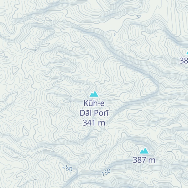 Map of Kūh-e Dāl Porī