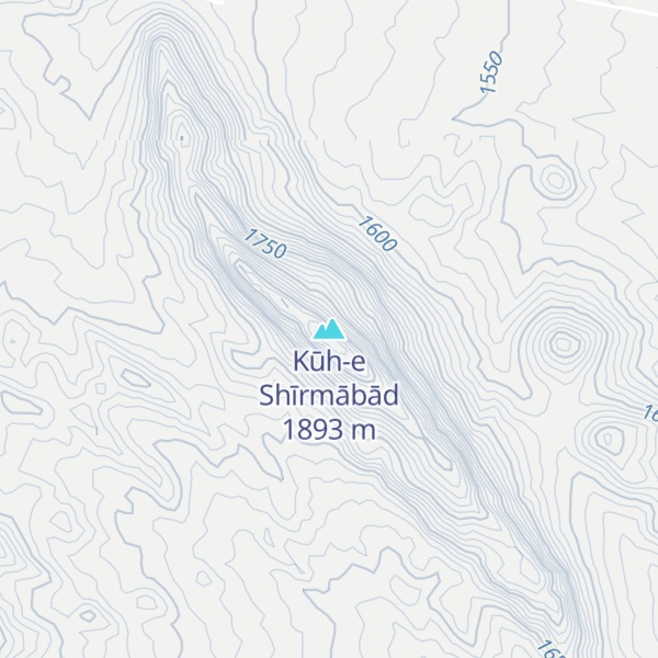 Map of Kūh-e Shīrmābād