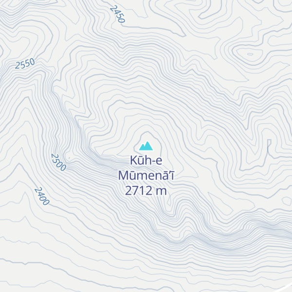Map of Kūh-e Mūmenā’ī