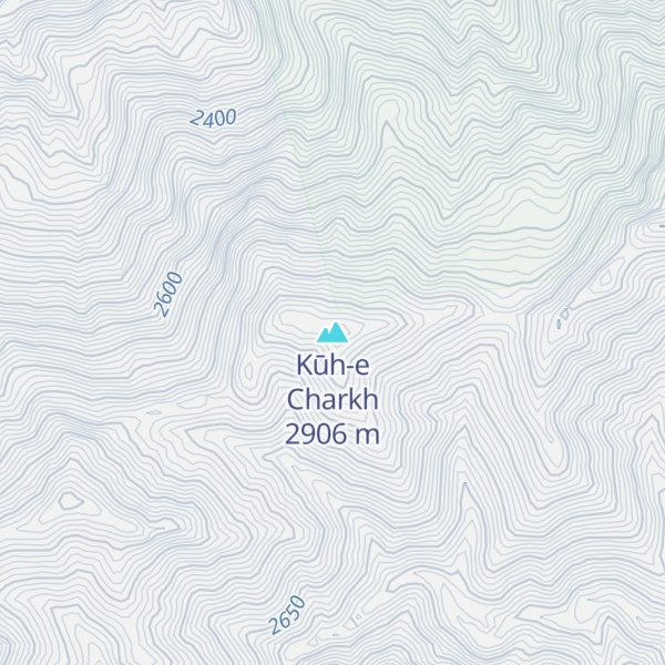 Map of Kūh-e Charkh