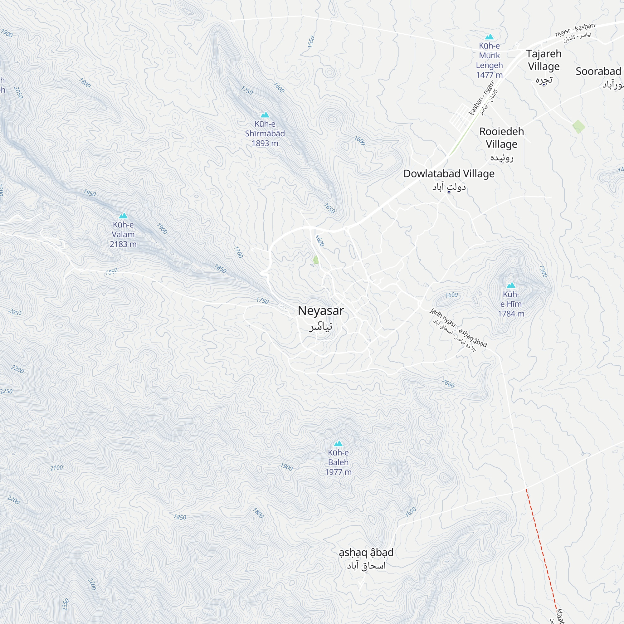 شلالات قرب قم map