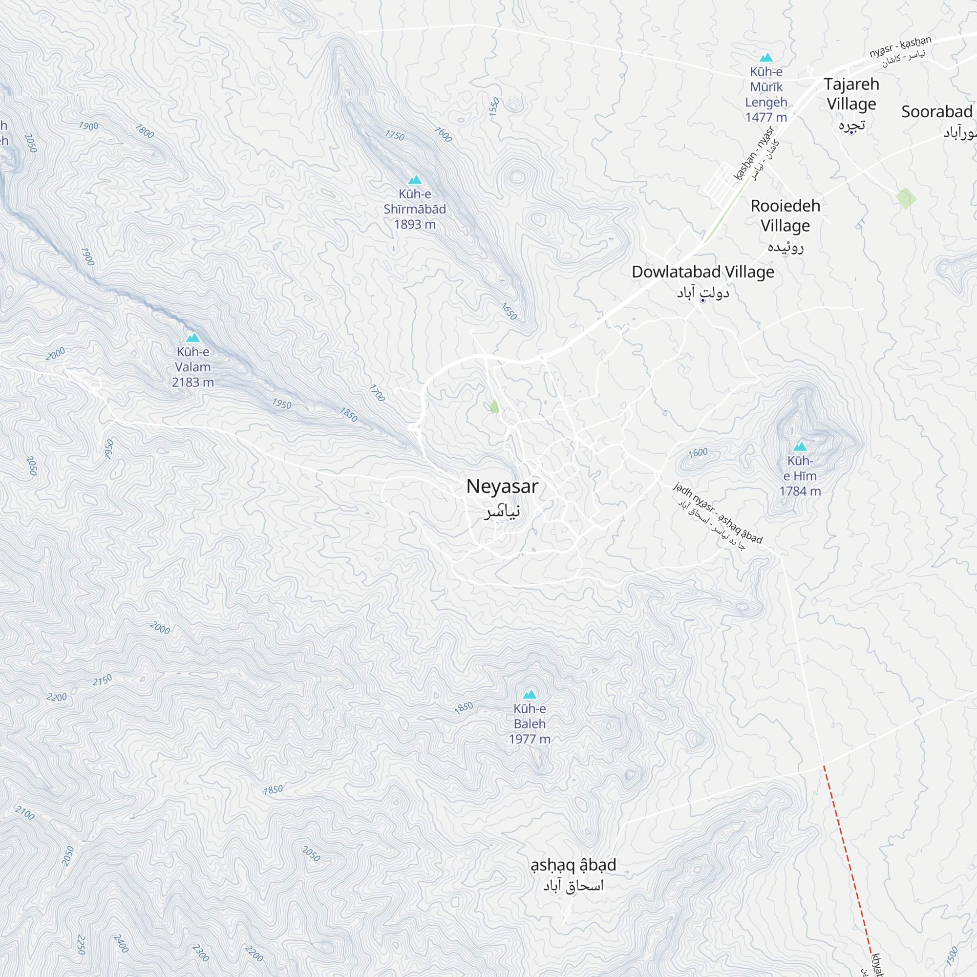 شلالات قرب قم map