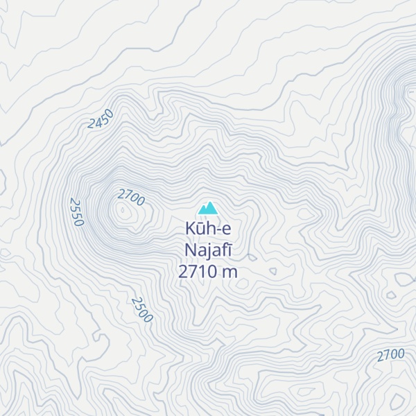 Map of Kūh-e Najafī