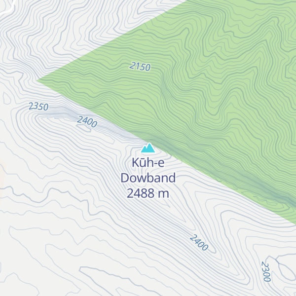 Map of Kūh-e Dowband