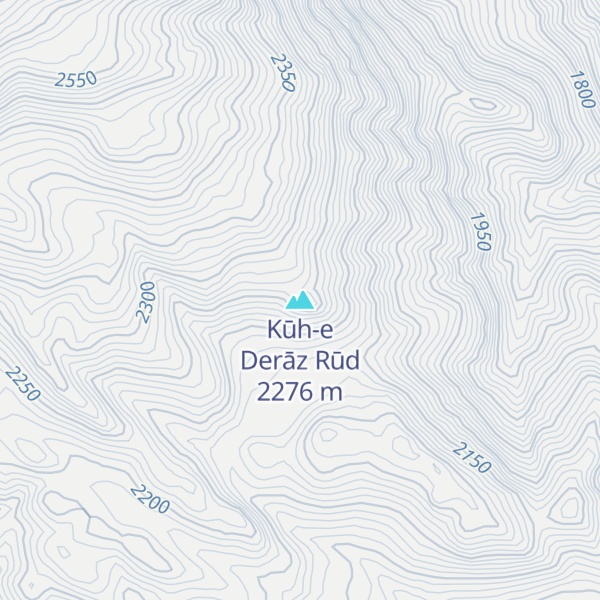 Map of Kūh-e Derāz Rūd