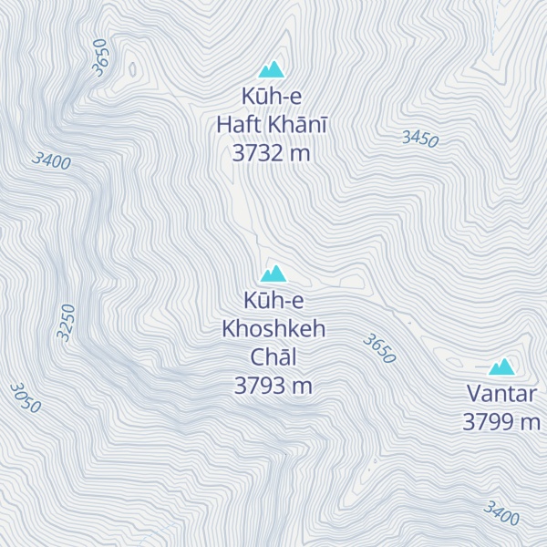 Map of Kūh-e Khoshkeh Chāl