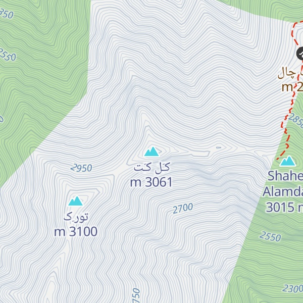 Map of کَل کَت
