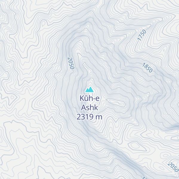 Map of Kūh-e Ashk