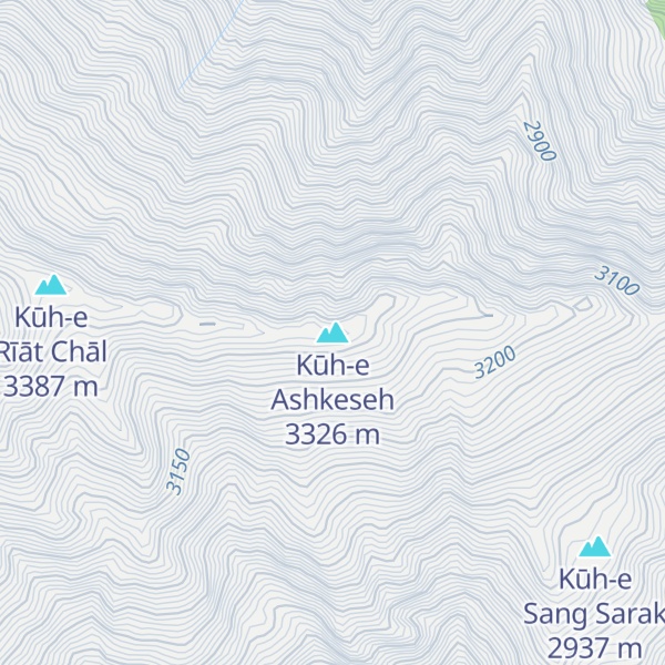 Map of Kūh-e Ashkeseh