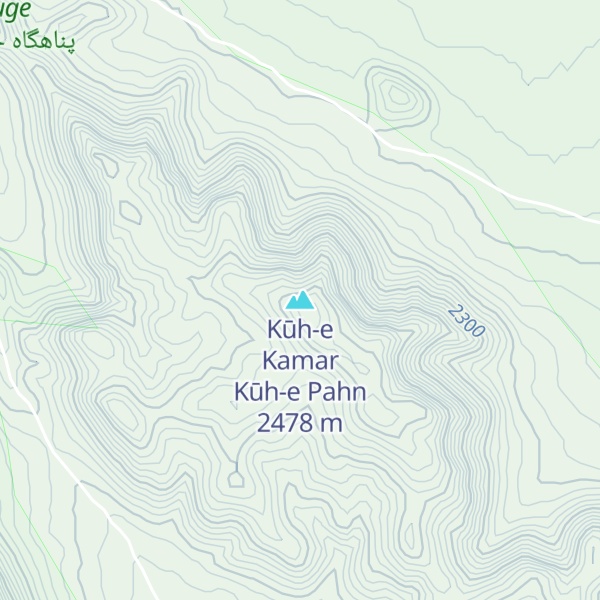 Map of Kūh-e Kamar Kūh-e Pahn