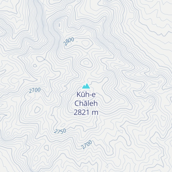Map of Kūh-e Chāleh
