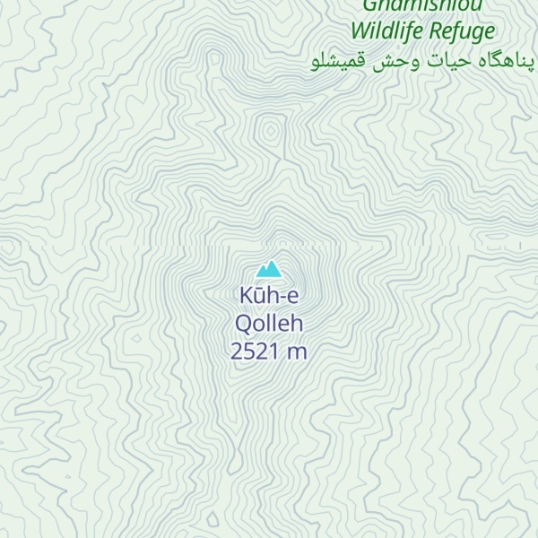 Map of Kūh-e Qolleh