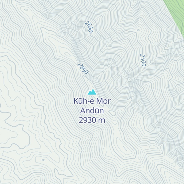 Map of Kūh-e Mor Andūn