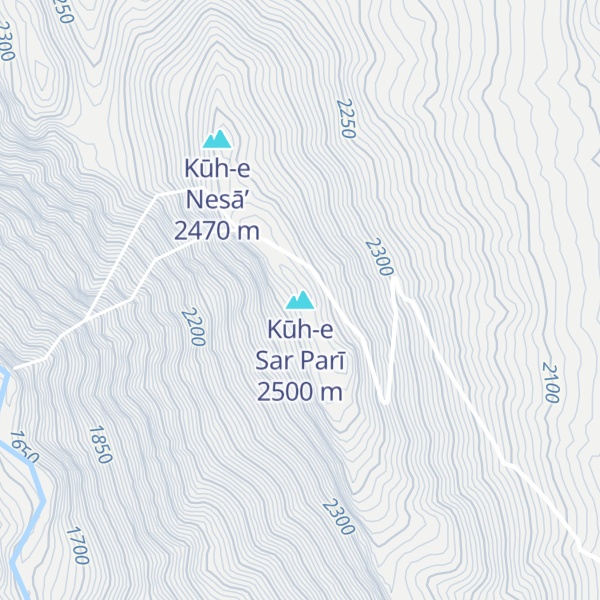 Map of Kūh-e Sar Parī