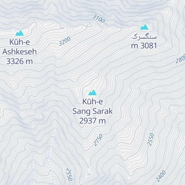Map of Kūh-e Sang Sarak